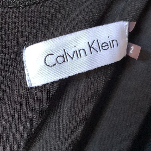 CALVIN KLEIN Black and White Geometric Print Jumpsuit - Picture 4 of 7